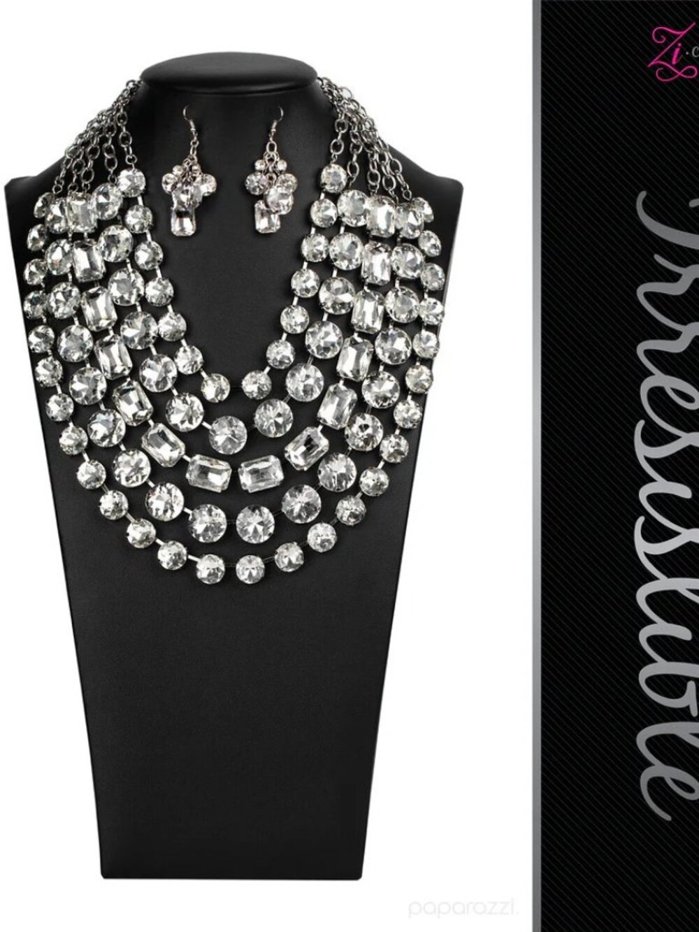 ✨ Paparazzi Zi Collection “The Irresistible” Statement Necklace & Earrings NWT